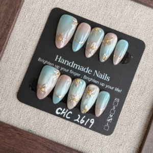 Uñas Postizas Personalizadas al por Mayor para Mujer, 10 Piezas, Diseño 3D con Pintura <span class=keywords><strong>de</strong></span> Conchas, Uñas Artificiales <span class=keywords><strong>de</strong></span> Acrílico ABS - Product Image 2