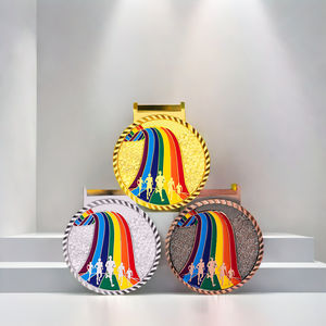 Médailles en aluminium personnalisées Sojagy pour les courses de sprint, les relais, les courses de couleur, les courses de trail, les demi-marathons, médailles d'or - Product Image 6