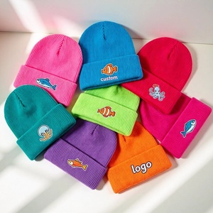 Gorro <span class=keywords><strong>de</strong></span> Punto Personalizado con Logotipo Bordado, Cálido y Acogedor para <span class=keywords><strong>Invierno</strong></span>, 100% Acrílico, Venta al por Mayor, Cómodo y Elástico - Product Image 5