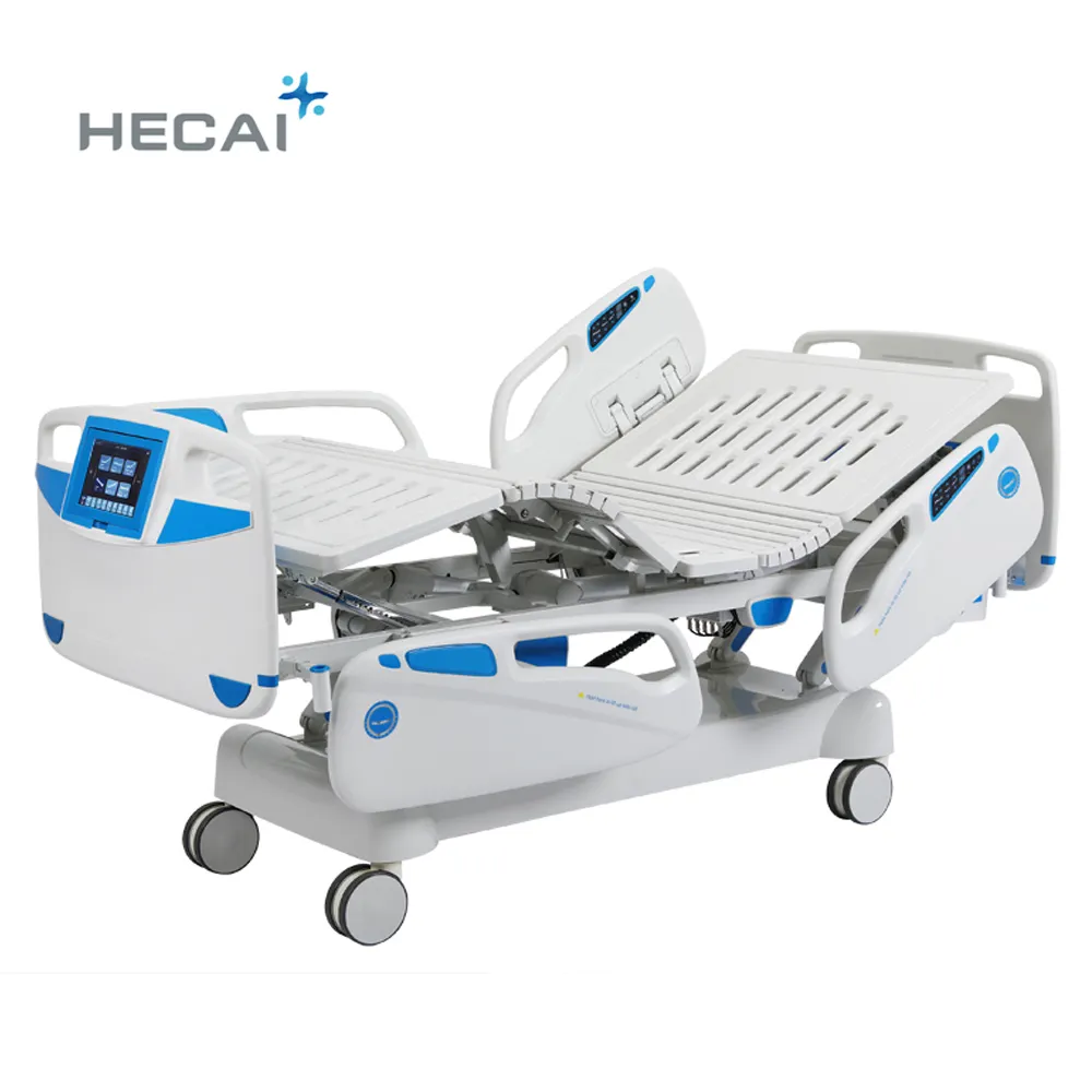 Cama de hospital eléctrica multifunción, ajustable, con escala de peso