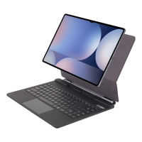 Casing Keyboard Magnetik OEM dengan Lampu RGB Sentuh Untuk Samsung Tab S10 Ultra Smart Keyboard Tablet Casing Kulit Untuk S9 Ultra