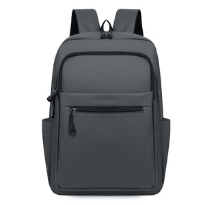 Sac à dos multi-poches tendance transfrontalier, sac d'école décontracté noir grande capacité, sac à dos de voyage, qualité export - Product Image 6