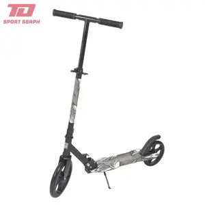 PRO GRANDE roue Pliable deux roues ADULTE scooter ALU ACIER 230MM PU roue Plastique pulvérisation réglage de la hauteur