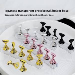 Support à ongles magnétique Set-5pcs support de mastic réutilisable pour presser les faux ongles pour la pratique des fournitures d'ongles de bricolage débutant - Product Image 4