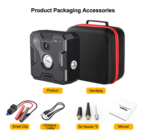 Arrancador de coche <span class=keywords><strong>Charmex</strong></span> 1500Amp con compresor de aire Inflador de neumáticos de 150 psi con manómetro de pantalla digital - Product Image 6