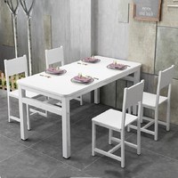 Ensemble de salle à manger KD, table et chaises en bois de pin, meubles de salon, meubles de maison, table à manger en bois massif