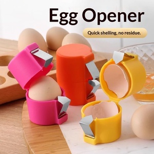 Distributeur d'œufs Séparateur de blanc d'œuf Acier inoxydable Matériel PP Pelage rapide Sans résidu Portable Cuisine domestique Ouverture de coquille - Product Image 3