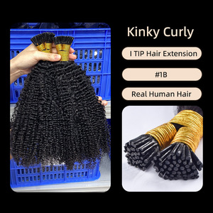 Extensioni per <span class=keywords><strong>capelli</strong></span> I-Tip a doppia trama da donna, con filo di cristallo, permanentabili, per mercato europeo e americano - Product Image 6