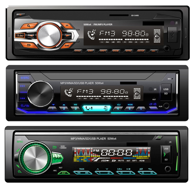 2 Din 1 Din Car MP3 Player with BT EQ Music Support TF Remote Control LCD Car Radio Dvd Player