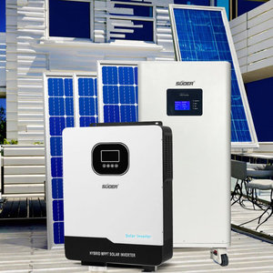 ชุดระบบพลังงานแสงอาทิตย์ไฮบริดครบชุด 6kw 10kw 12kw พร้อมแบตเตอรี่ลิเธียม 10kwh 15kwh 5kwh สำหรับบ้าน แผงโซลาร์เซลล์แบบเรียงซ้อนได้ - Product Image 1