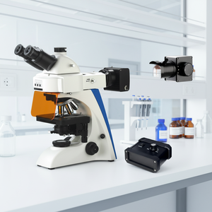 Microscopio de Fluorescencia Drawell BK5000-FL2 con Fuente de Luz LED, Aumento de 1000X, Clasificación IP65, Cámara Biológica Avanzada de 1280X720 - Product Image 1