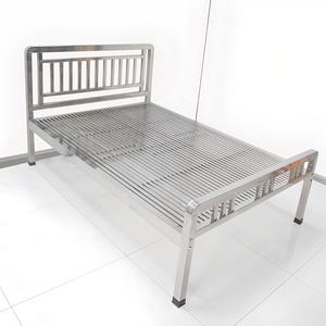 Vente Directe d'Usine Lit en Acier Inoxydable Amovible et Stable Mobilier de Chambre pour Hôpital Maison de Retraite <span class=keywords><strong>Appartement</strong></span> en Métal - Product Image 3