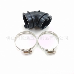 Ensemble de tuyaux pour lave-vaisselle W10445975, 3/4 pouces, en plastique noir avec deux clips élastiques pour tuyaux de plomberie - Product Image 2