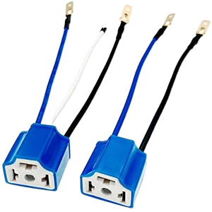 2-Pack 9003 HB2 steker keramik 3-Pin H4-3 steker lampu kendaraan soket lampu depan mobil Harness kabel untuk mobil/truk/lampu kabut tembaga - Product Image 1