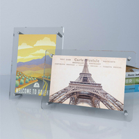 Porte-photos mural transparent A3 A4 A5, cadre en plexiglas transparent, cadre photo en acrylique