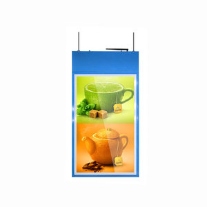 43 Inch Hanging Double Sided <b>Advertising</b> Crystal Window Display <b>Light</b> <b>Box</b> Lcd Screen - Product Image 1