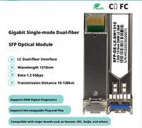 1 Gigabit Sfp Optical Module, Single-Mode, Dual-Fiber, 1310nm Wavelength, Lc Connector, Transmission Distance 20 Km, Sourced
