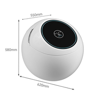 Toilette intelligente entièrement automatique en forme d'œuf avec stérilisation intégrée, désodorisation, double canalisation, chauffage du siège à distance, siphon en S