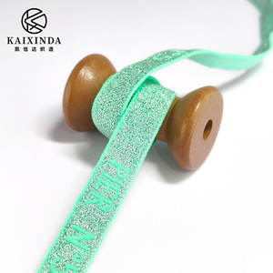 Bande élastique jacquard en fil argenté brillant, personnalisable en couleur et largeur, pour accessoires de lingerie, bretelles de <span class=keywords><strong>soutien</strong></span>-<span class=keywords><strong>gorge</strong></span> et vêtements - Product Image 3