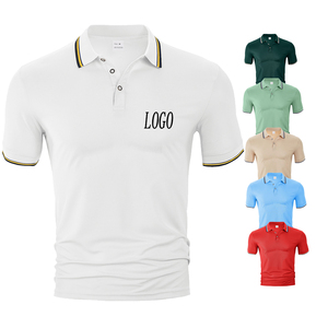 2025 Streetwear High Quality Summer Breathable 100% Polyester Loose Fit Short Sleeve Work Uniform Collar Mens Polo Shirt