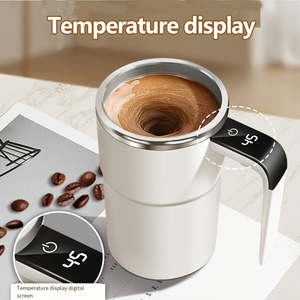 Vaso Eléctrico Inteligente Portátil con Carga USB, Agitación Automática, Medición de Temperatura Magnética, Moderno para el Hogar y la Oficina - Product Image 5