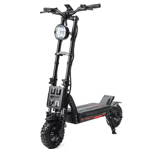 Gspace Mars 11 GTR 11 inç elektrikli Scooter 72V 45Ah 2000Wx2 sinüs dalga TFT ekran güçlü sönümleme kaykay yetişkin katlanabilir