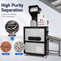 Machine à granuler les câbles pour fils de rebut 300 kg/h, automatique PLC, certifiée CE, faible bruit, directement de l'usine OEM