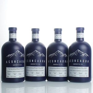 Botellas de Vidrio Redondas de 750 ml para Licor, Whisky, Vodka, Brandy y Otras Bebidas Espirituosas, Color <span class=keywords><strong>Azul</strong></span> Personalizado, con Tapón de Corcho - Product Image 1