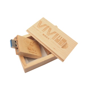 AiAude Gadgets Usb en bambou avec boîte Puce de mémoire Flash en <span class=keywords><strong>bois</strong></span> 32GB 64GB 128GB Crypter Expand Storage Wooden Pen Drive 3.0 2.0 - Product Image 4