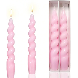 Moule à bougie torsadée ovale en silicone DIY fait à la main moule à bougie spirale irrégulière pour les décorations romantiques de mariage - Product Image 3