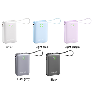 Trạng thái rắn Pin 65 Wát Loại C Cáp ngân hàng điện LED hiển thị 20000mAh nhà sản xuất chuyên nghiệp giá thấp ngân hàng điện - Product Image 4