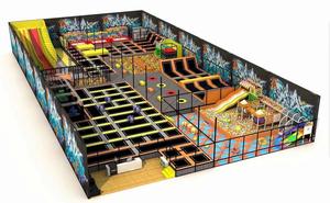 Équipement de parc de trampoline en plastique coloré de 800 mètres carrés, murs <span class=keywords><strong>d</strong></span>'<span class=keywords><strong>escalade</strong></span>, blocs de construction, usage intérieur, garantie de 3 ans, vente en gros - Product Image 5