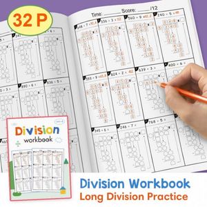 Hoja de Trabajo de Matemáticas para 3.º y 4.º Grado: Práctica de Suma, Resta, Multiplicación de Doble Dígito, División y Fracciones - Product Image 6