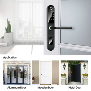 Mince WiFi APP TTLock Double face empreinte digitale Code carte crochets intelligents serrure <span class=keywords><strong>porte</strong></span> <span class=keywords><strong>coulissante</strong></span> poignée serrure intelligente - Product Image 5