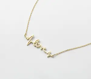 Kalung Detak Jantung 316L Baja Tahan Karat Perhiasan Berlapis Emas Padat Desain Istimewa Hadiah Hari Valentine