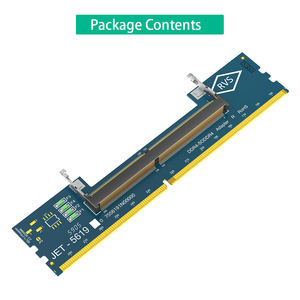 מחשב נייד מסוג DDR4 למחשב שולחני מתאם כרטיס זיכרון בודק זיכרון ממיר DIMM תומך בתדר של 5600 מגה-הרץ דגם JET-5619 אריזה - Product Image 6