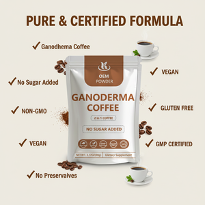 Hot Selling OEM Private Label Instant Latte Coffe <strong>Low</strong> <strong>Acid</strong> Mushroom <strong>Coffee</strong> Powder Ganoderma Lucidum <strong>Coffee</strong> - Product Image 4