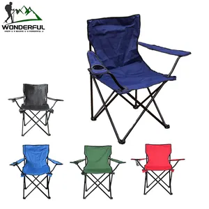 Hot sale China beach custom design logo factory price foldable Outdoor best lightweight black camping chair walmart