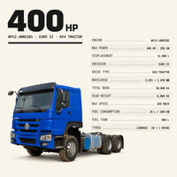 Camion tracteur Howo 6x4 371 375HP Sinotruk pour l'Afrique de l'Ouest