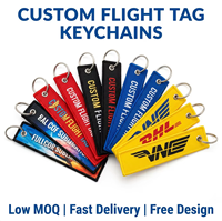 Porte-clés personnalisé brodé avec motifs fruits/chiens/pandas – Cadeau promotionnel écologique pour l'aviation