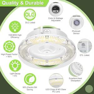 Plafonnier encastré LED COB pour intérieur commercial, 6, 8, 10 pouces, 5CCT, 13W - 40W, éclairage encastré, spots encastrés - Product Image 3