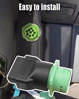 Adaptateur Linkyou OBD2 9 broches mâle J1939 vers 16 broches femelle vert ABS/PVC 12-24V Garantie 1 an Lecteur de code Universel Diagnostic