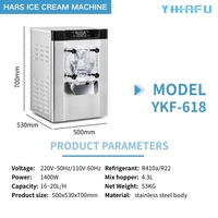 Machine à fabriquer des glaces italiennes et des glaces dures de qualité commerciale Foshan