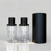 Personaliza tu Botella de Perfume de Vidrio de 50 ml con Tapa Magnética, Envase de Spray para Fragancias Vacío con Caja Cilíndrica