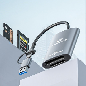 Liga de alumínio externa CFexpress 2-em 1 leitor de cartão com SD Suporte USB3.2 10Gbps de alta velocidade - Product Image 6