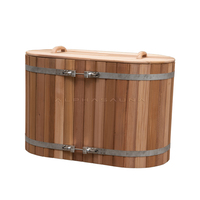 Baignoire à glace pour le corps entier, en bois, portable, pour la cryothérapie, baignoire à glace personnalisée pour adultes