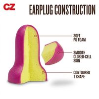 Bouchons d'oreilles en mousse HoneyWell avec adhésif en silicone, confortables, réduisant le bruit, 200 paires/boîte