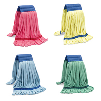 Tête de balai serpillère commerciale en microfibre pour nettoyage humide, tube en microfibre, pièces de rechange réutilisables pour balai serpillère