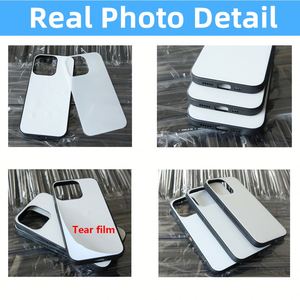 Coques de téléphone vierges 2D 3D en TPU PC pour sublimation, verre trempé pour iPhone Samsung - Product Image 6