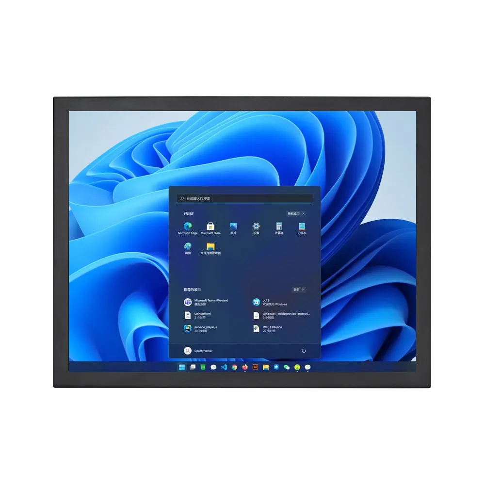 Monitor Lcd con schermo Touch capacitivo da 15 pollici a telaio aperto con Monitor Led Hdmi incorporato o Touch Screen con montaggio a parete Monitor Open Frame